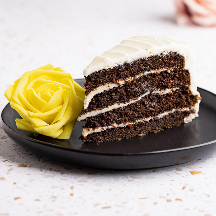 Chocolate with Vanilla Frosting